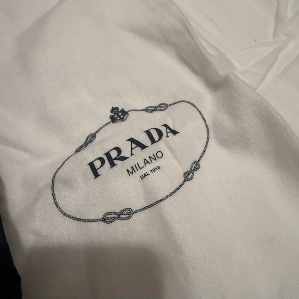 Prada White Logo Dust Bags 2 also with Navy 6 Bags